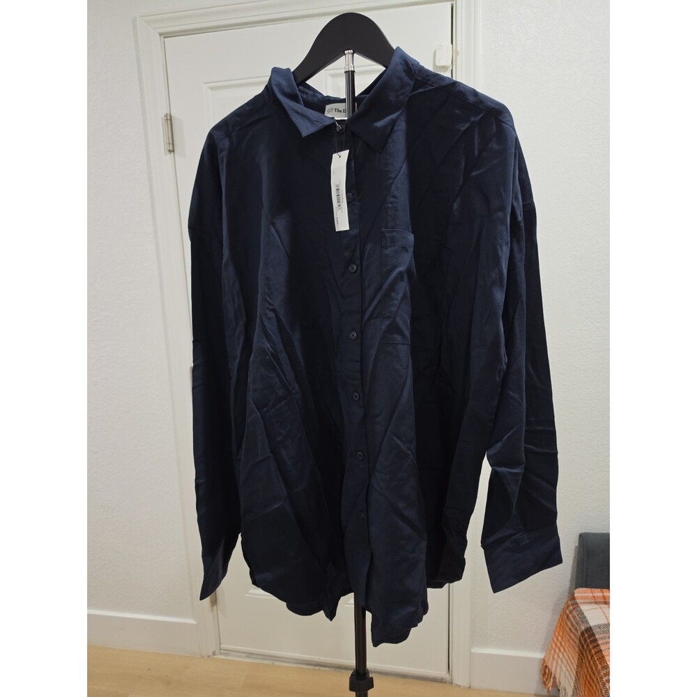 The Drop  Relaxed Pocket Navy BLUE Shirt- XXL NWT